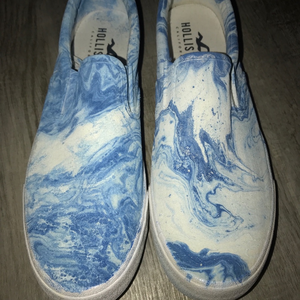 Men’s Size 12 Custom Hydrodipped Hollister Shoes